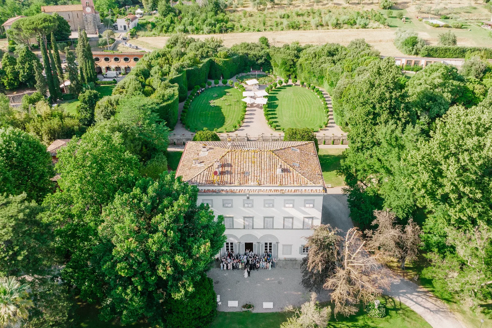 Villa Grabau Aerial View of The Villa