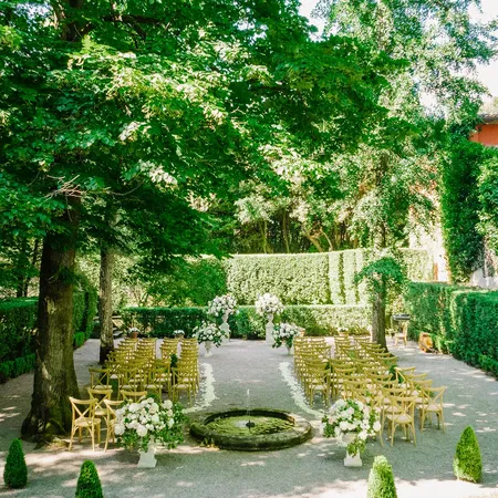 Villa Grabau Ceremony Setup Outside