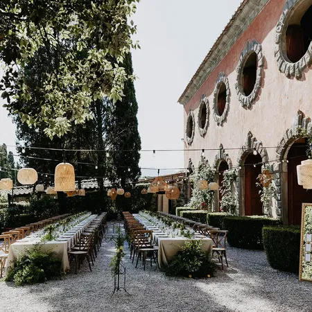 Villa Grabau Table Setup Outside The Limonaia
