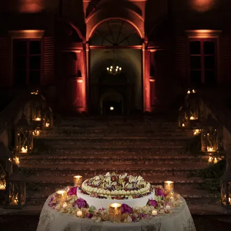 Villa Medicea di Lilliano Cake In Front of The Stairs