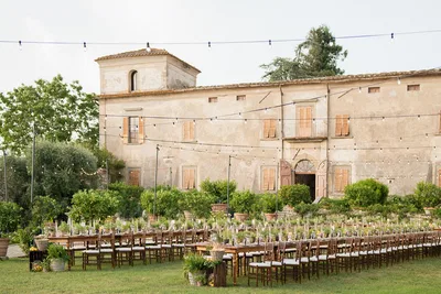 Villa Medicea di Lilliano Table Setup