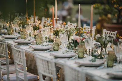 Villa Medicea di Lilliano Table Setup