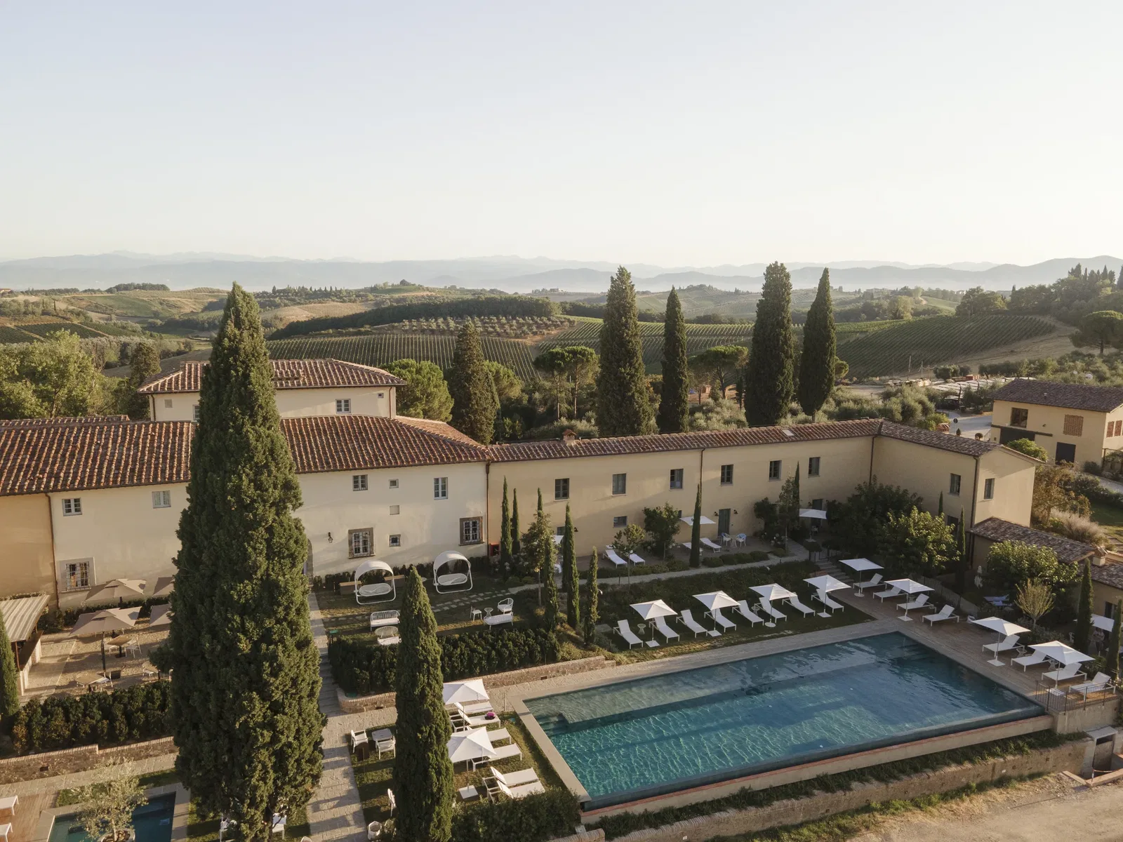 Villa Petriolo Pool From Above