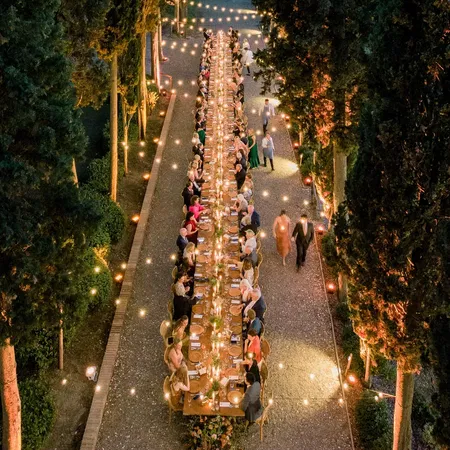 Villa Petriolo Table Night