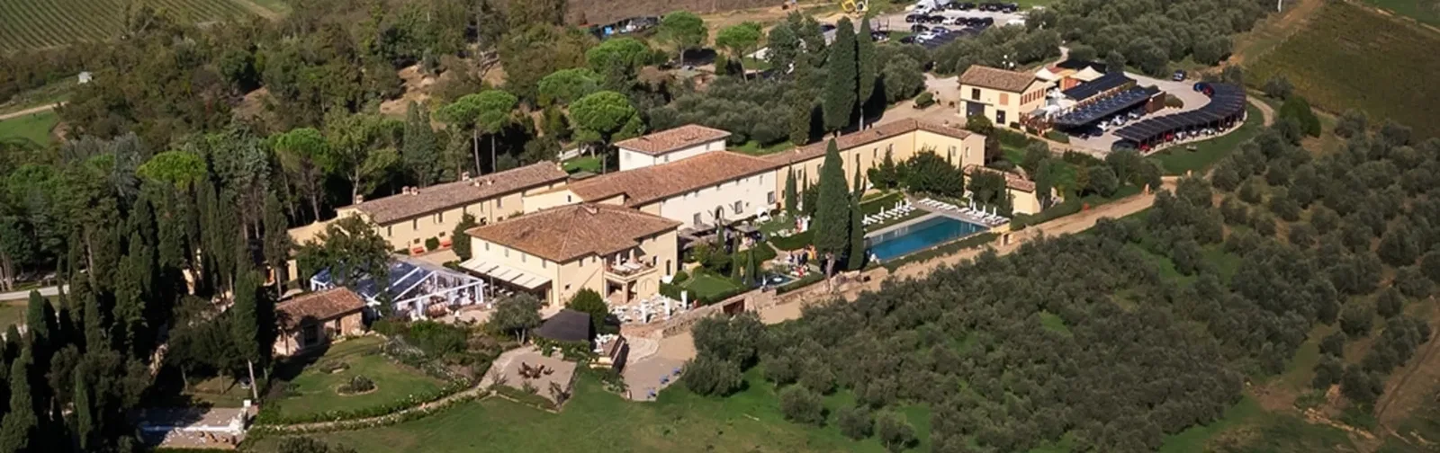 Villa Petriolo Aerial View
