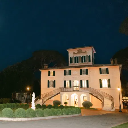 Villa Valentini Bonaparte Villa Facade At Night